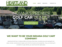 Tablet Screenshot of heartlandgolfcars.com